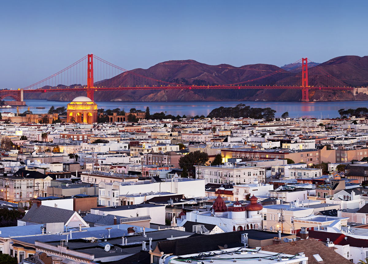 SF: Golden Gate from the City