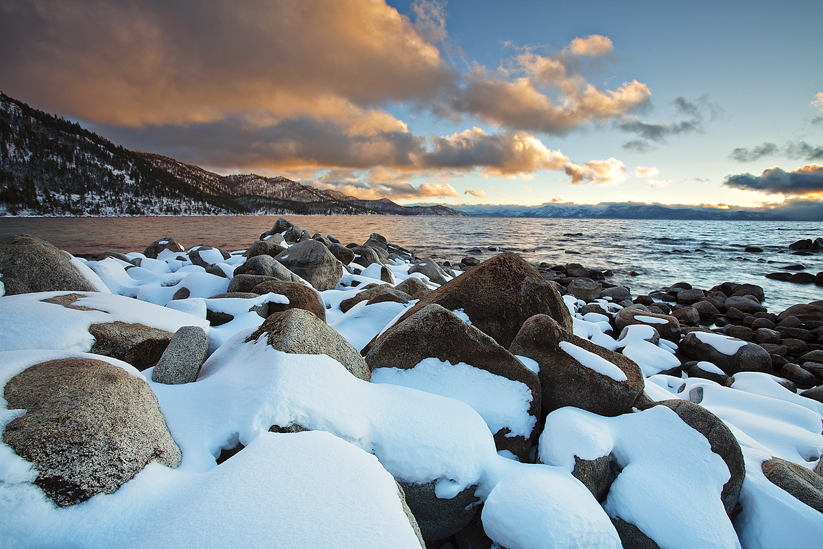 Winter Sunset at Lake Tahoe: NV