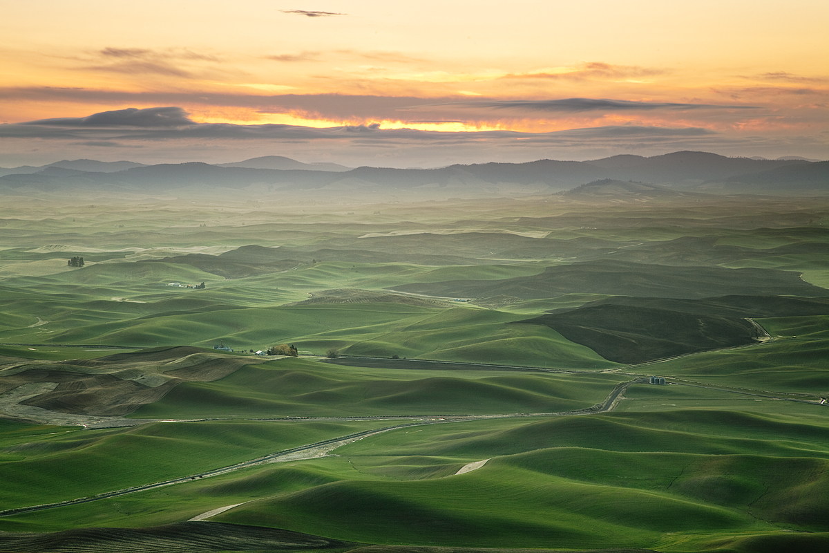 Palouse Sunrise: Steptoe Butte, WA