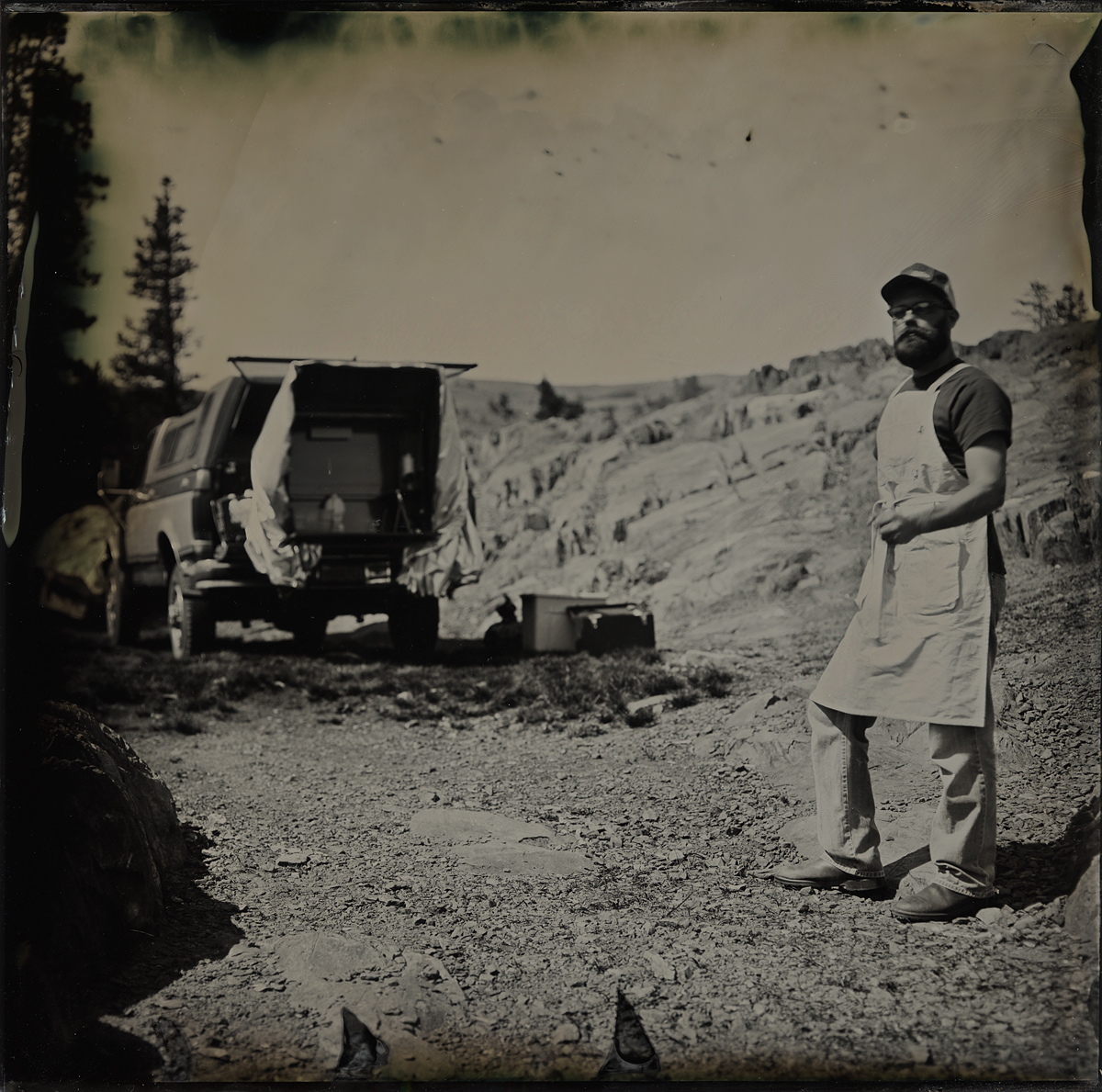 Self Portrait with Portable Darkroom